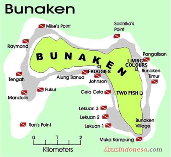 Spot Bawah Laut Bunaken - Taman Nasional Bunaken