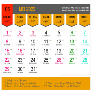 05 Kalender Bulan Mei 2022