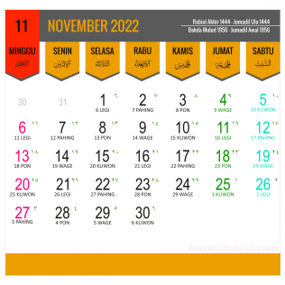 11 Bulan November 2022