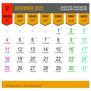 12 Bulan Desember 2022