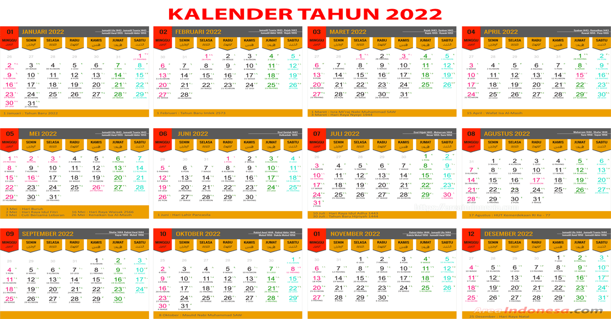 Kalender 2022 idul fitri
