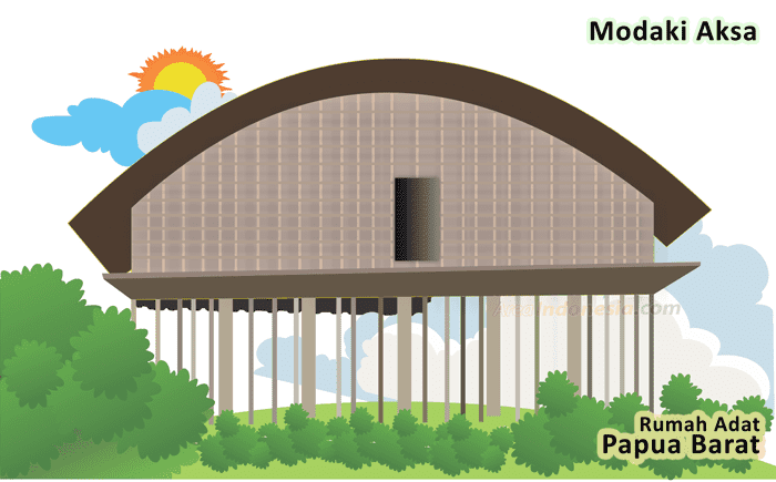 Modaki Aksa - Rumah Adat Papua Barat