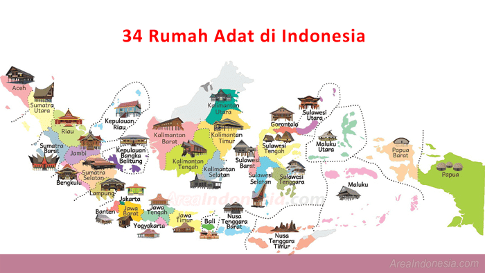 34 Traditional Houses in Indonesia
