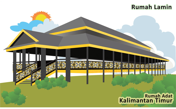 Rumah Lamin - Rumah Adat Kalimantan Timur