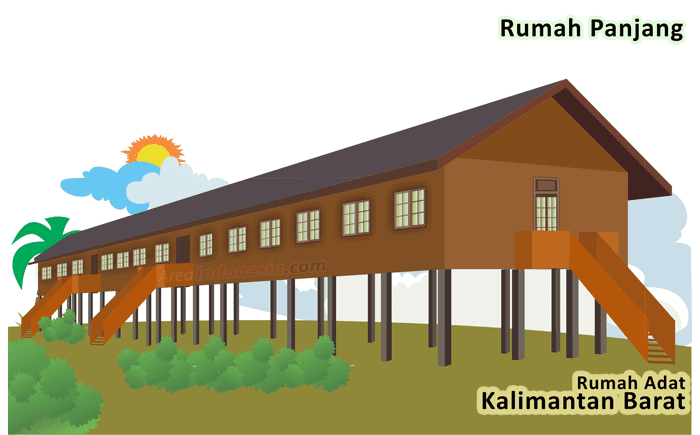Rumah Panjang - West Kalimantan Traditional House