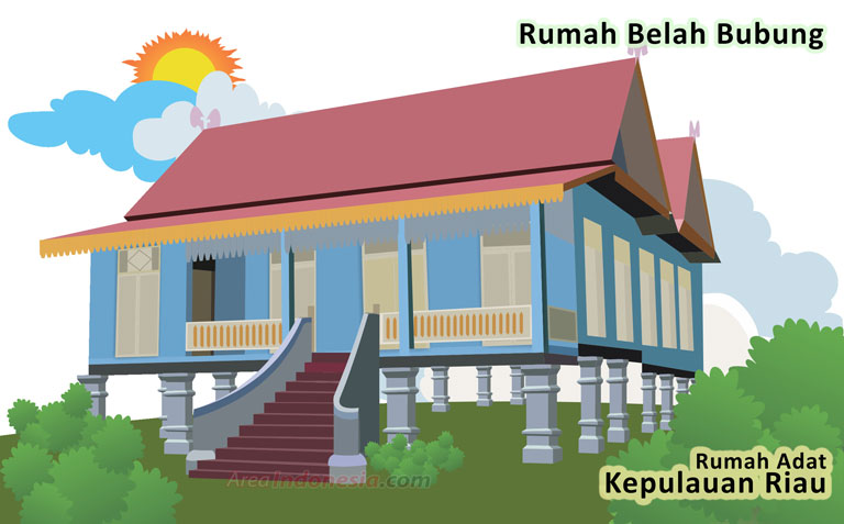 Belah Bubung - Rumah Adat Kepulauan Riau