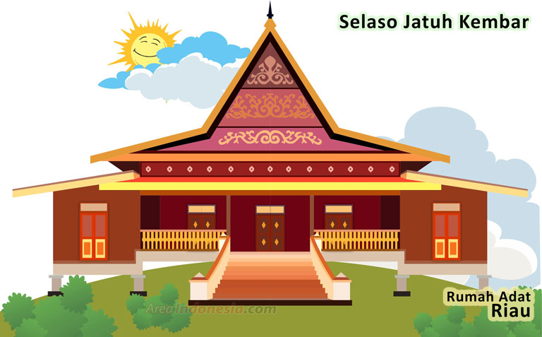 Rumah Adat Selaso Jatuh Kembar  - Rumah Adat Riau
