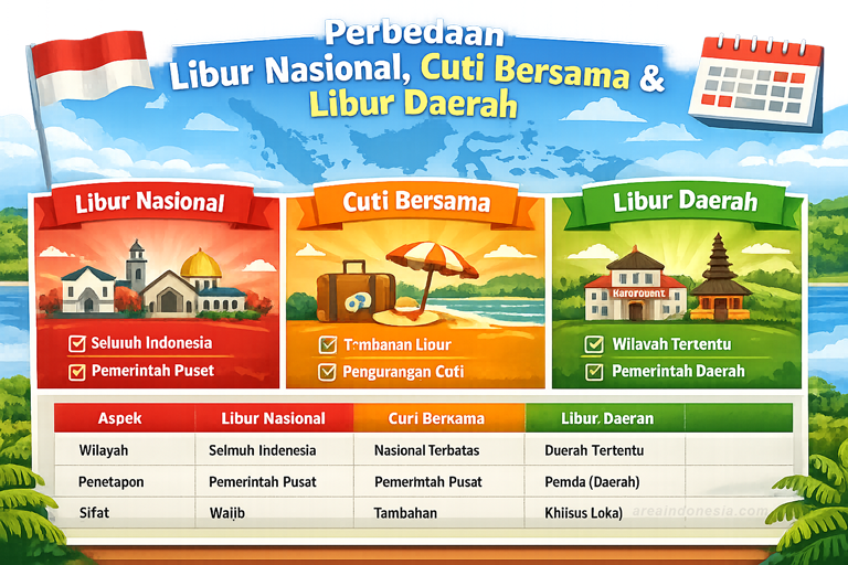 Perbedaan Libur Nasional dan Cuti Bersama